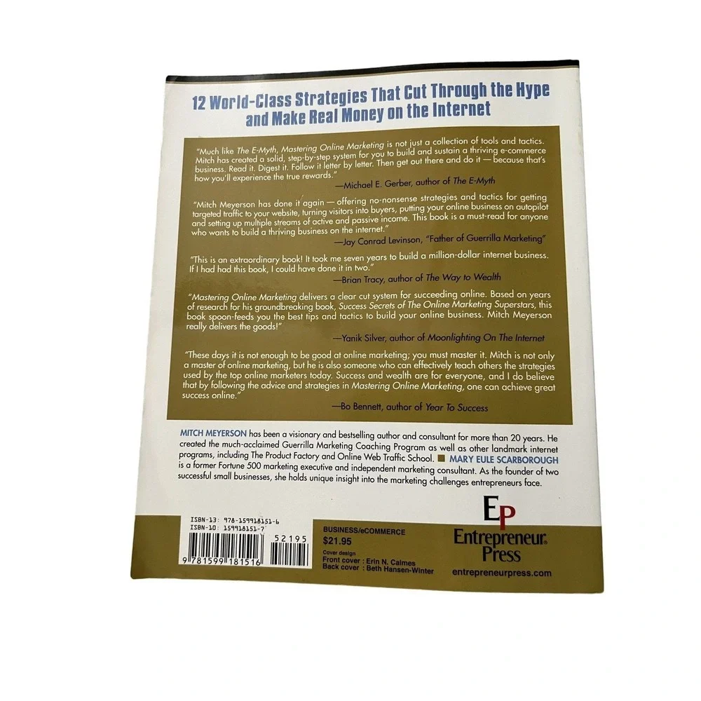Mastering‎ Online Marketing By Mitch Meyerson Paperback Book